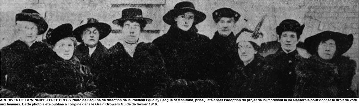 100e anniversaire du premier droit de vote des femmes au Canada